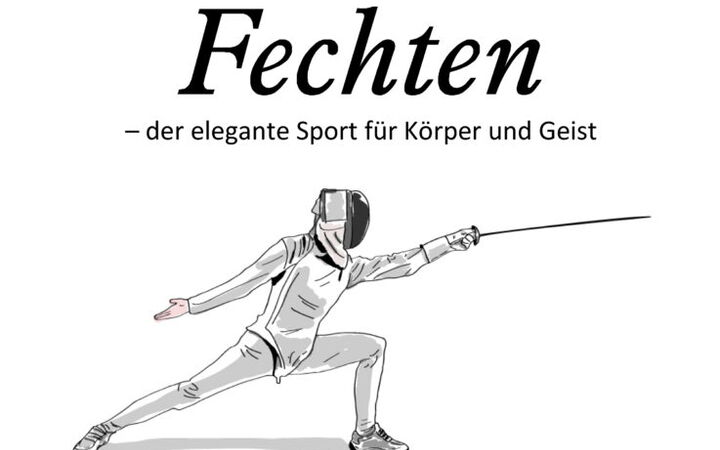 Ein Fechter in Aktion illustriert den eleganten Sport, den die Turngemeinde Landshut im Verein anbietet.